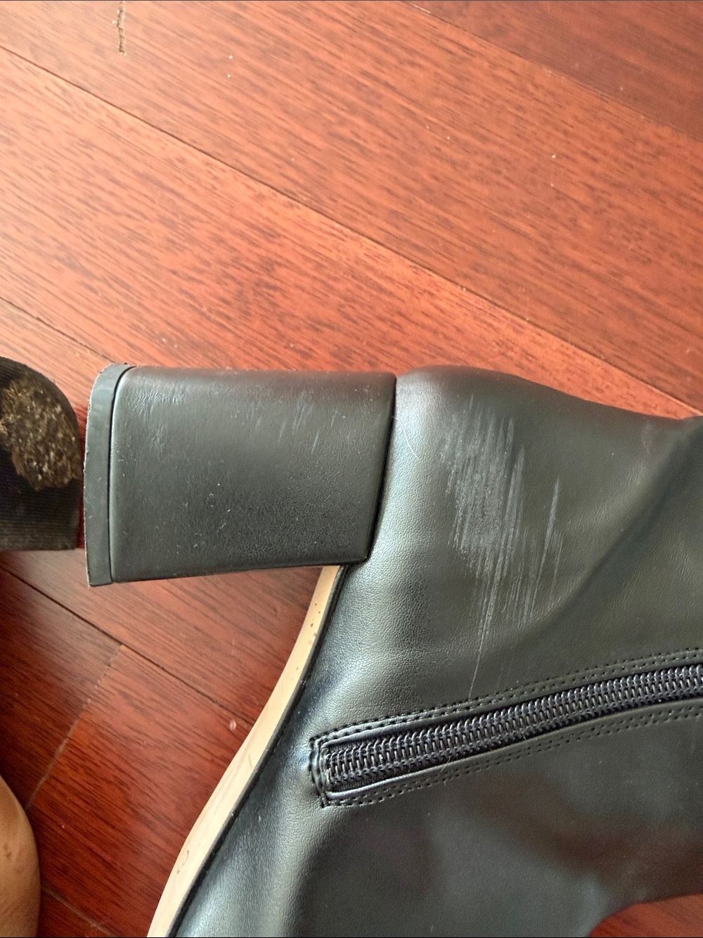 ALOHAS Black Vegan Square Toe Boots - Picture 7 of 9